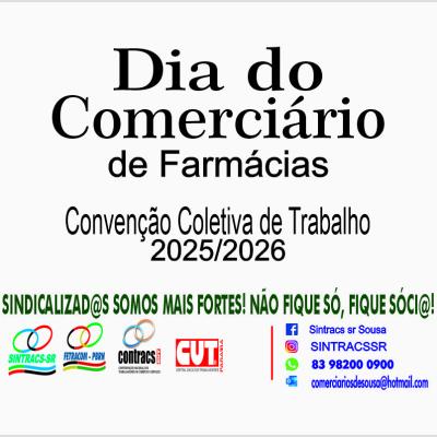 ✅ Dia do Comerciário de Farmácias