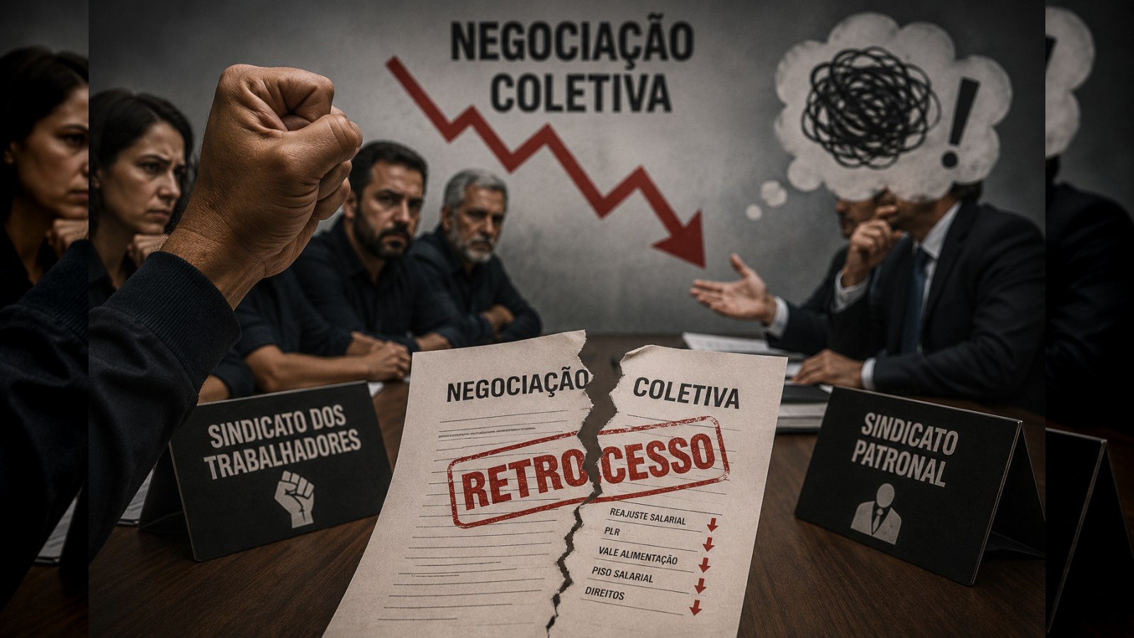 INDIGNAÇÃO! O sentimento de retrocesso na negociação coletiva